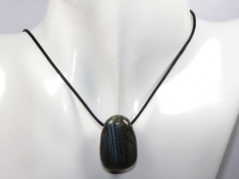 labradorite with cord or silver 925