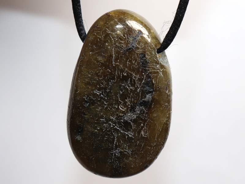 labradorite with cord or silver 925