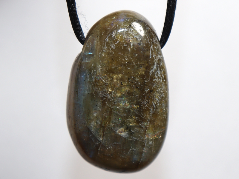 labradorite with cord or silver 925