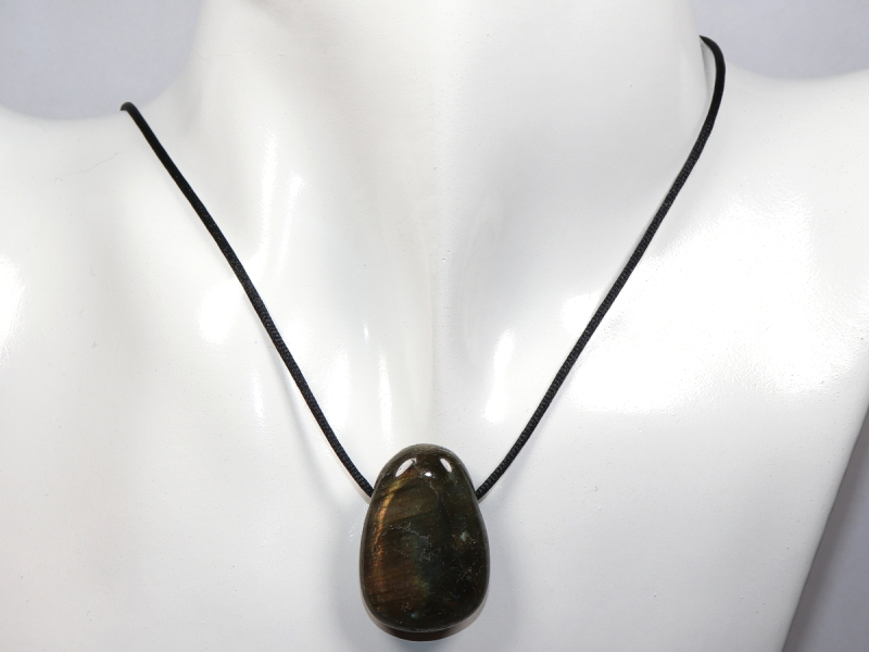 labradorite with cord or silver 925