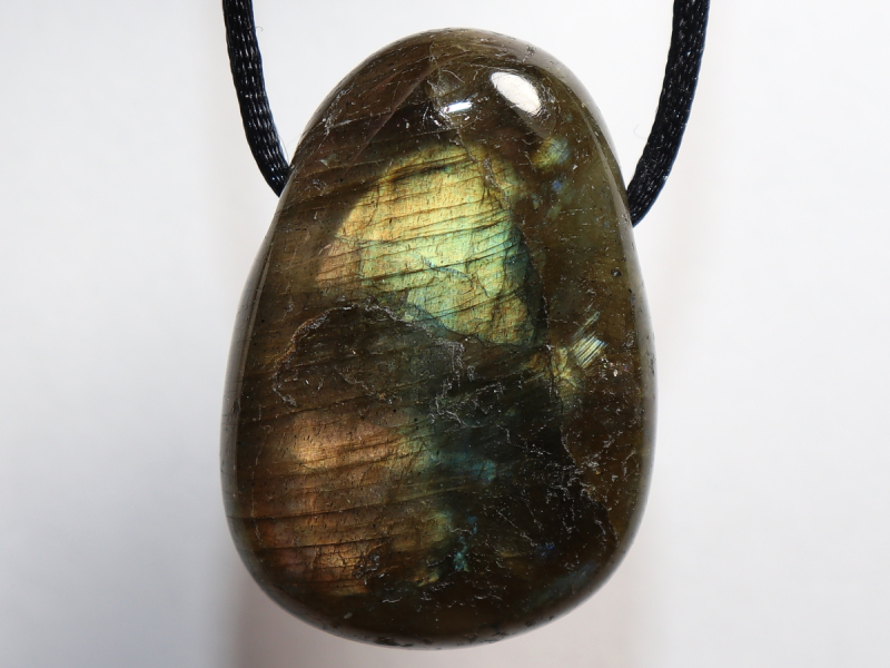labradorite with cord or silver 925