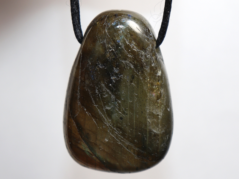 labradorite with cord or silver 925