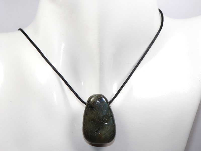 labradorite with cord or silver 925