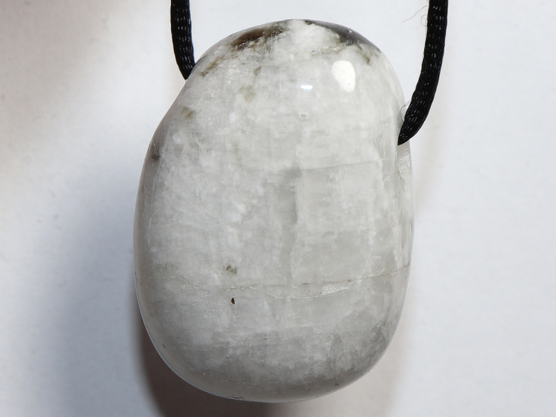 white labradorite with cord or silver 925