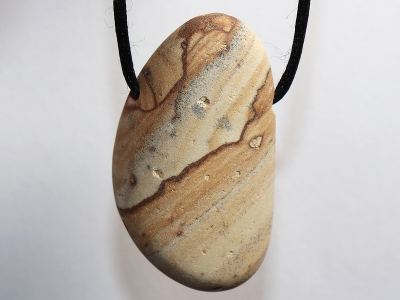 picture jasper with cord or silver 925