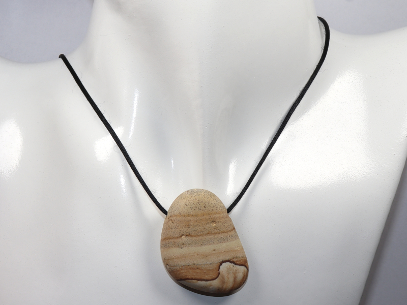 picture jasper with cord or silver 925