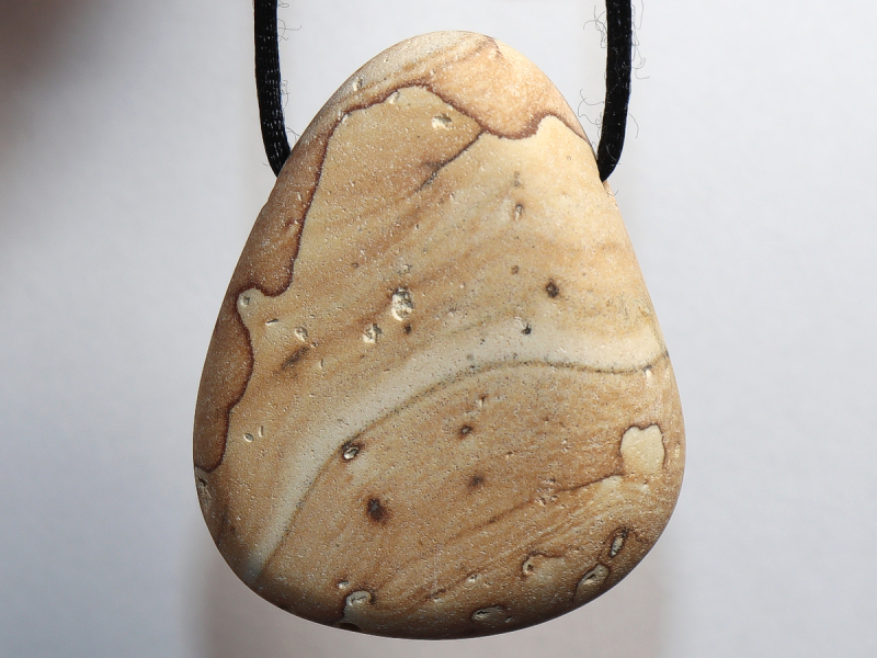 picture jasper with cord or silver 925