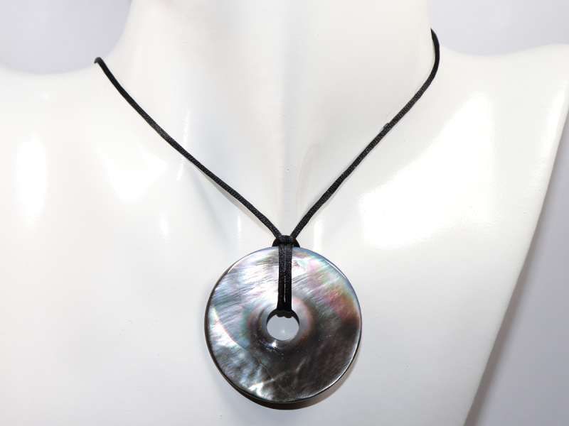 abalone shell with cord