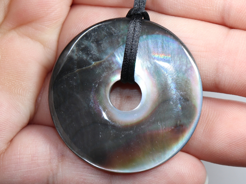 abalone shell with cord