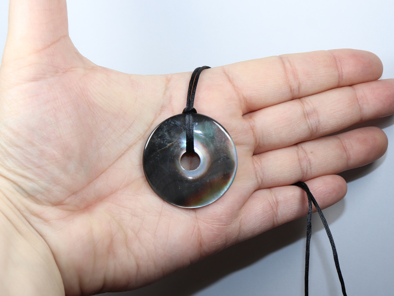 abalone shell with cord