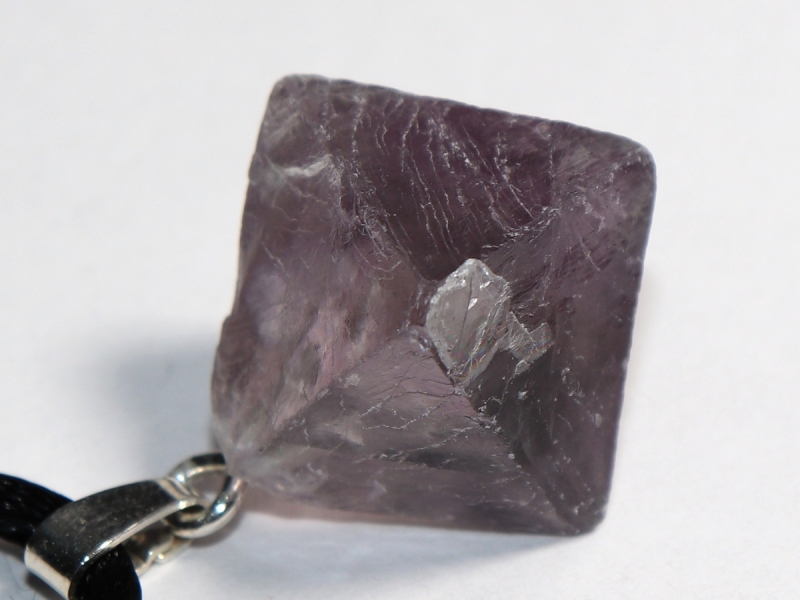 fluorite with cord or silver 925