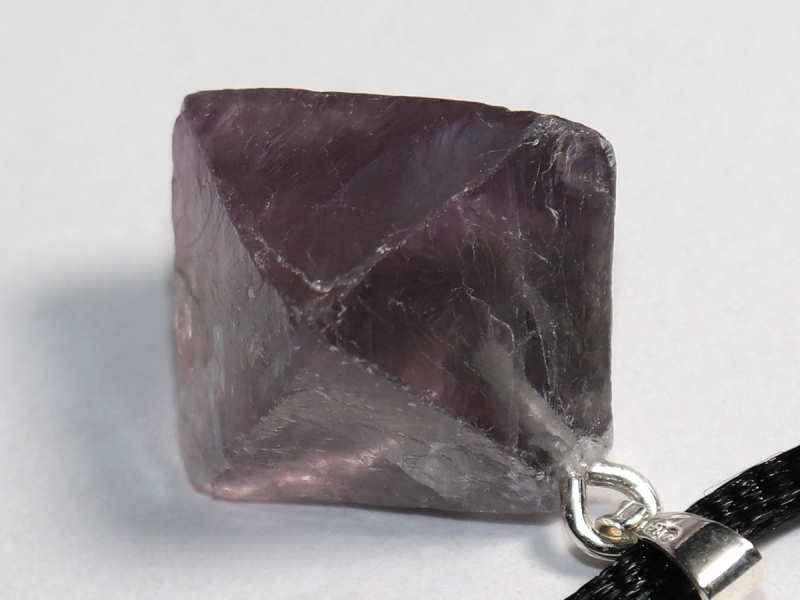 fluorite with cord or silver 925