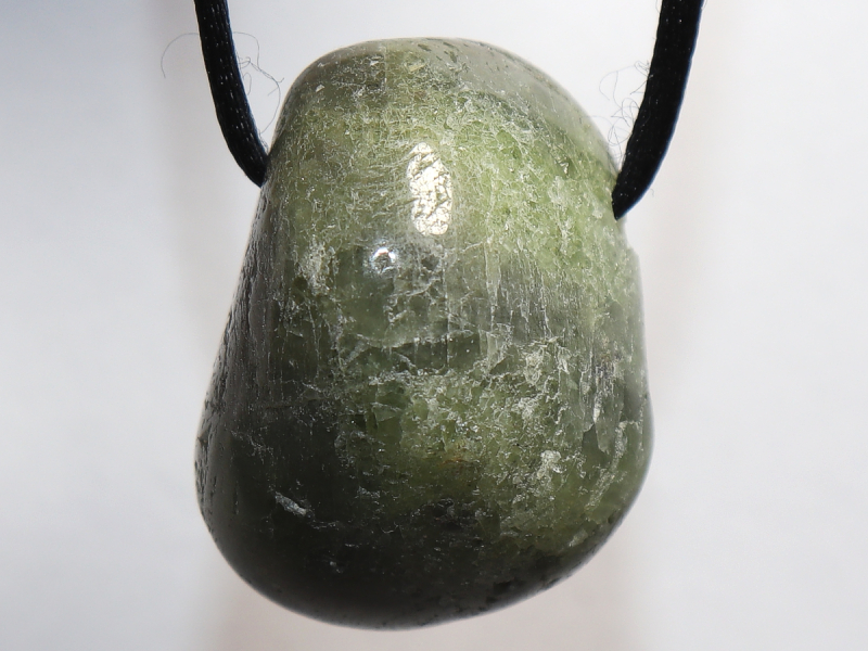 peridot with cord or silver 925