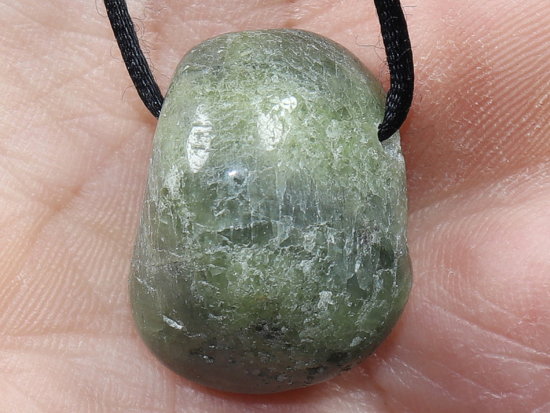 peridot with cord or silver 925
