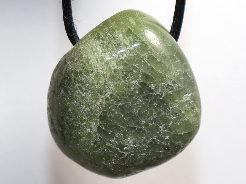 peridot with cord or silver 925