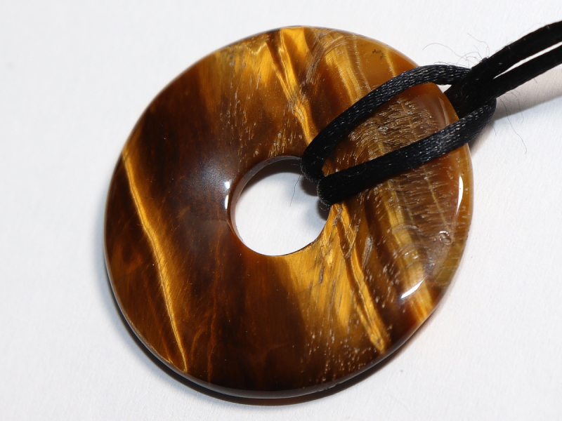 tiger's eye with cord