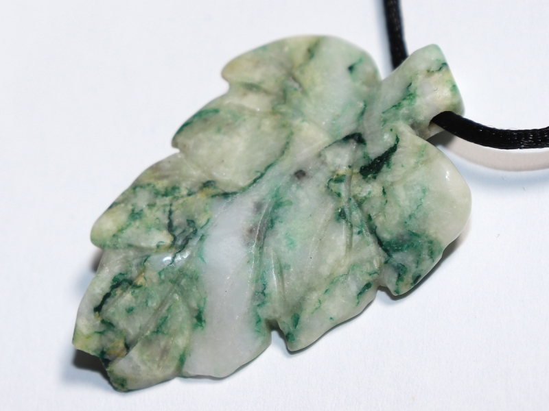 mariposite-dolomite with cord or silver 925