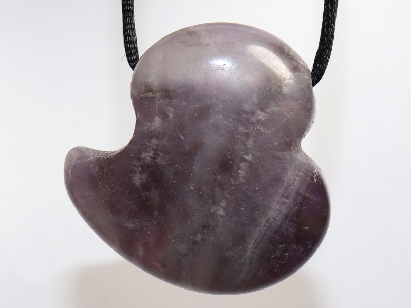 amethyst with cord or silver 925