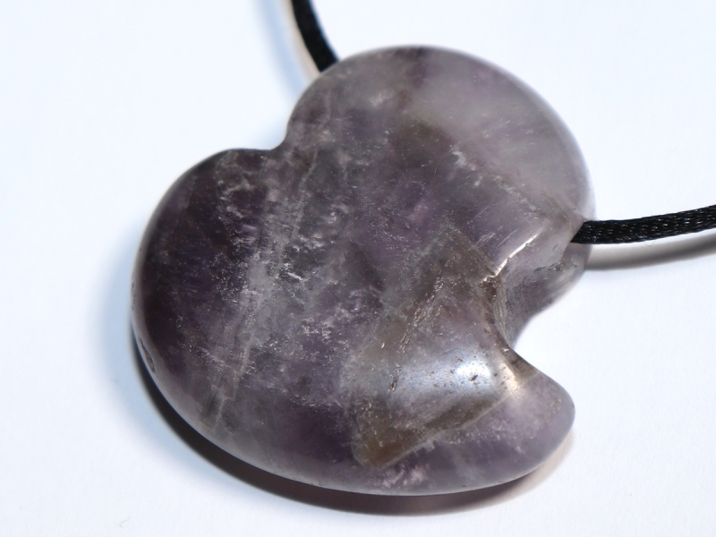 amethyst with cord or silver 925
