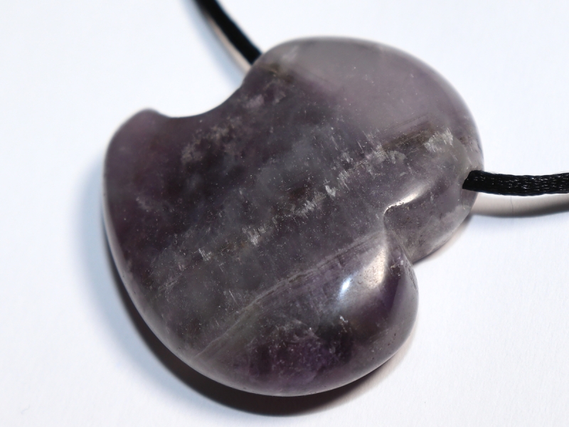 amethyst with cord or silver 925