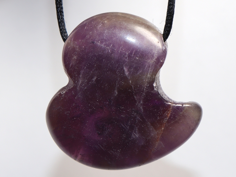 amethyst with cord or silver 925