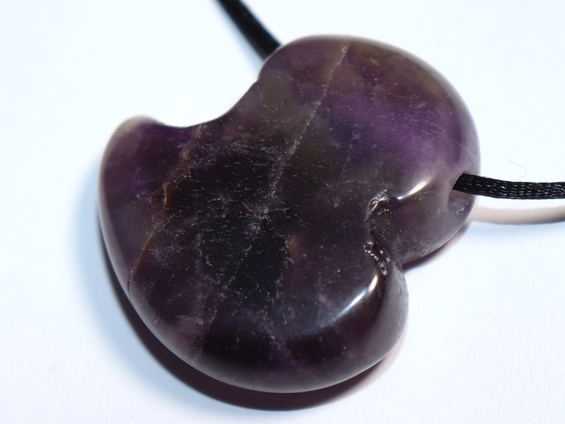 amethyst with cord or silver 925