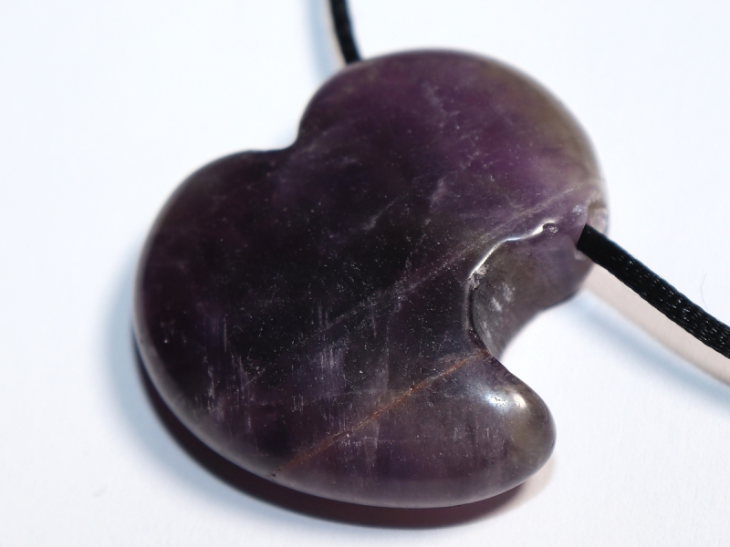 amethyst with cord or silver 925