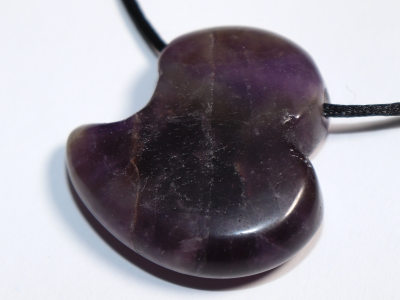 amethyst with cord or silver 925