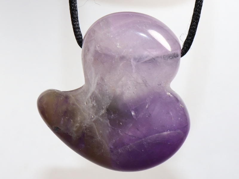amethyst with cord or silver 925