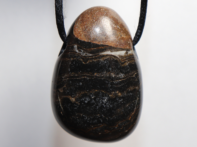 Stromatolith mit Band oder Silber 925