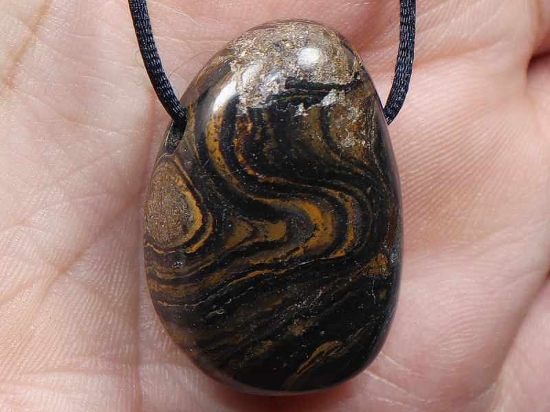 Stromatolith mit Band oder Silber 925
