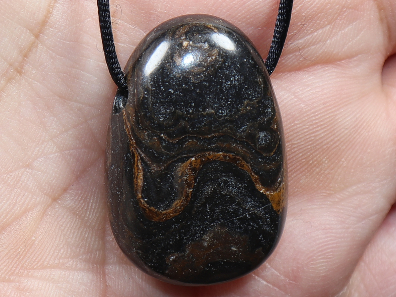 stromatolite with cord or silver 925