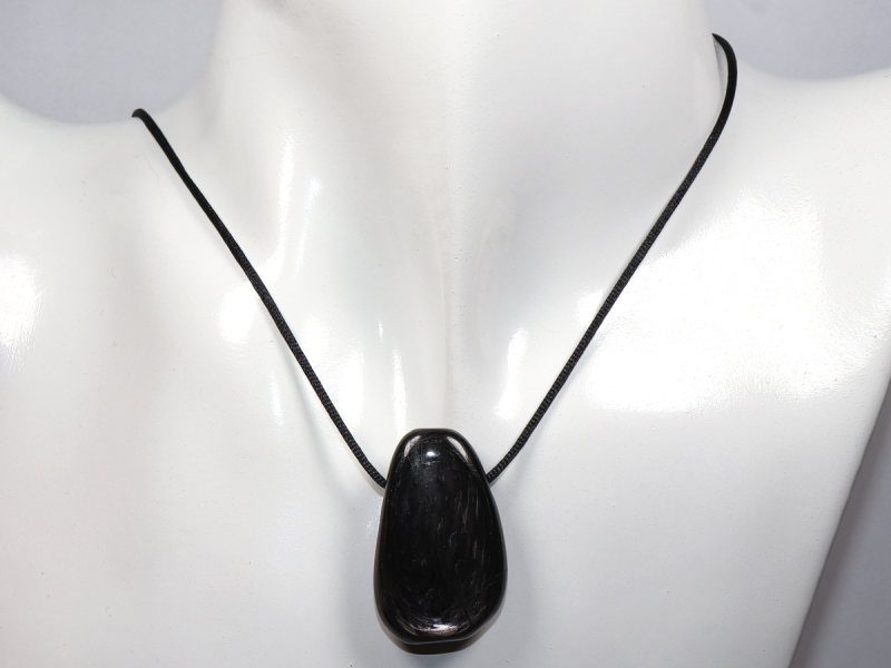 hypersthene with cord or silver 925