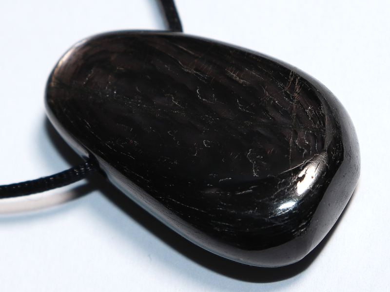 hypersthene with cord or silver 925