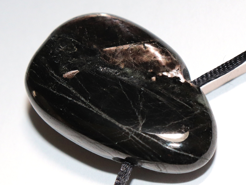 hypersthene with cord or silver 925