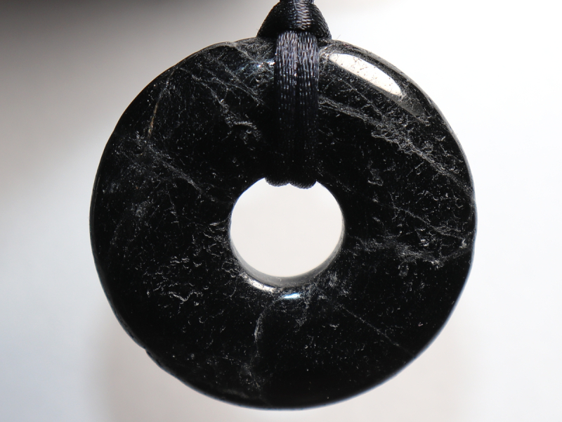 black tourmaline (Schorl) with cord