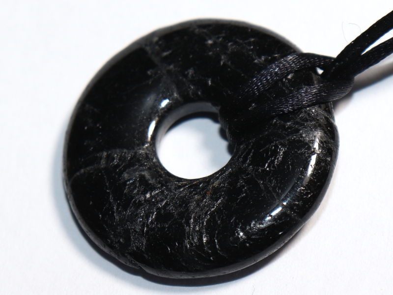 black tourmaline (Schorl) with cord