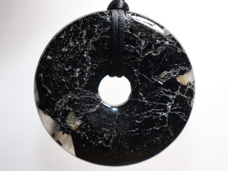 black tourmaline (Schorl) with cord