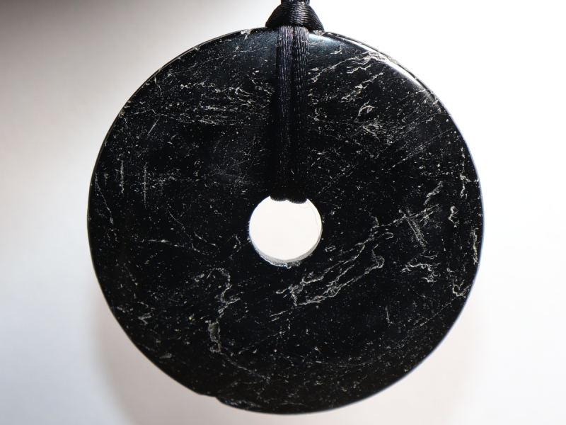 black tourmaline (Schorl) with cord