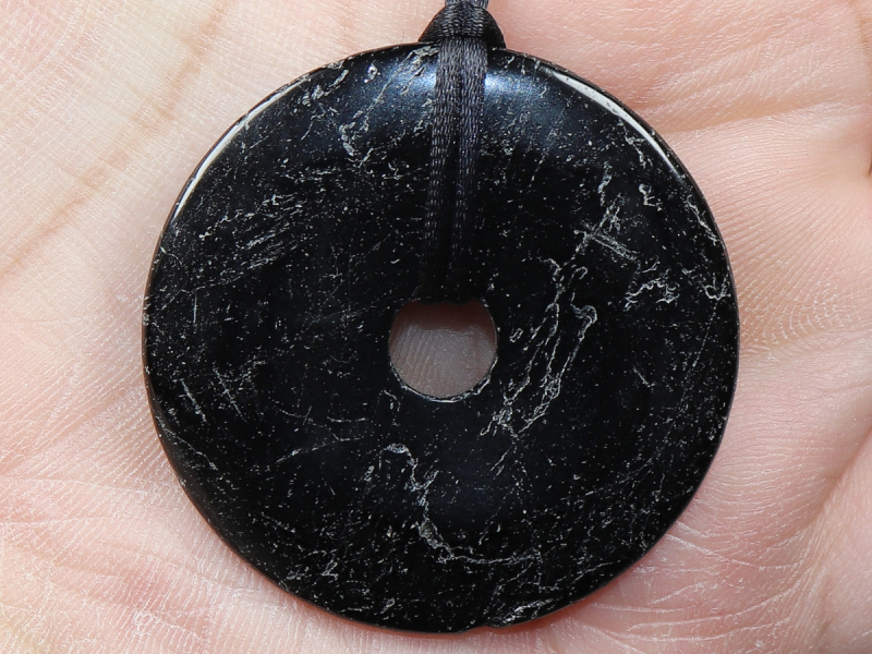 black tourmaline (Schorl) with cord