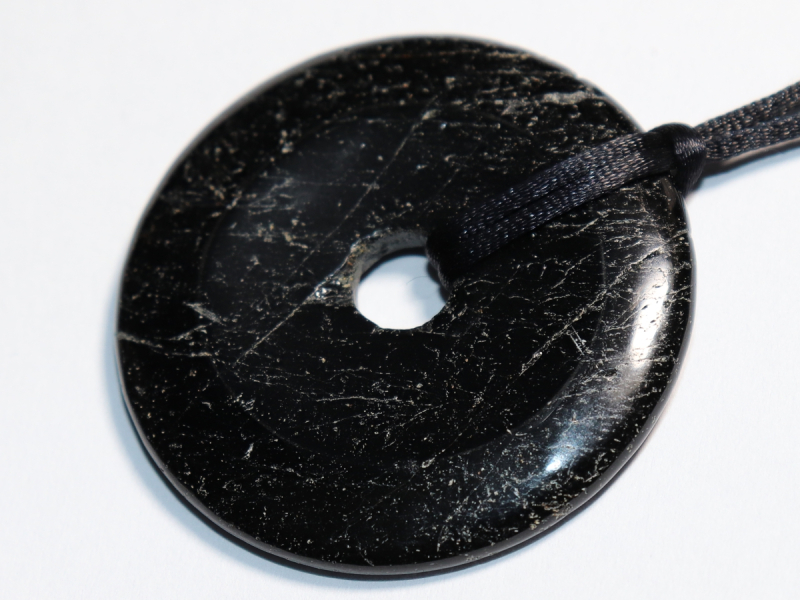 black tourmaline (Schorl) with cord
