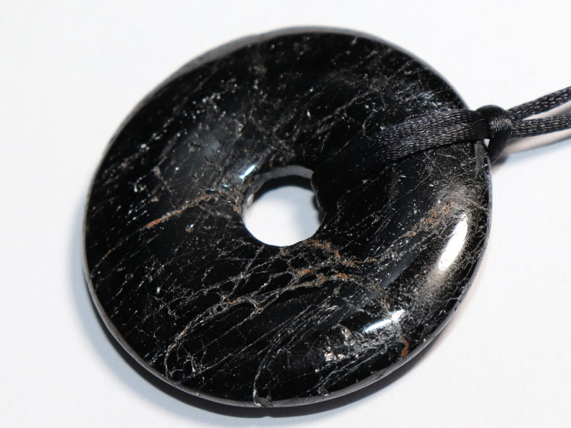black tourmaline (Schorl) with cord