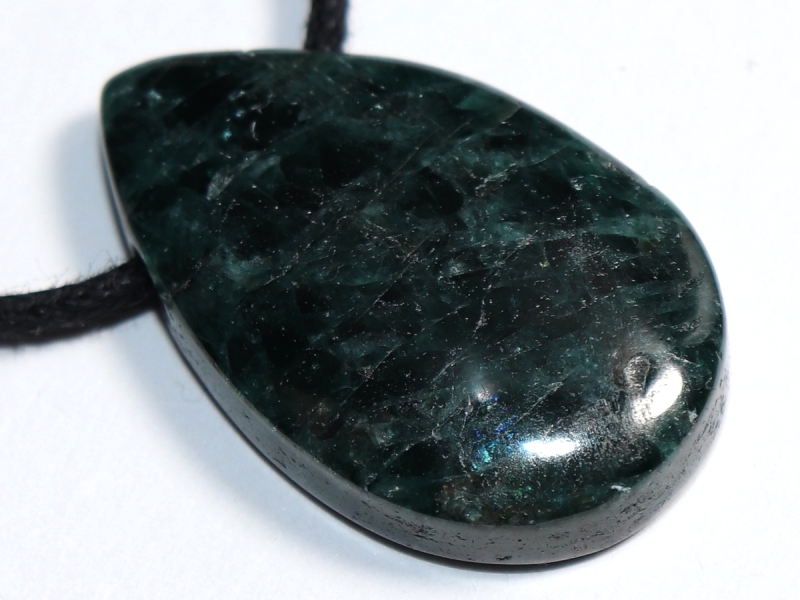 apatite with cord or silver 925