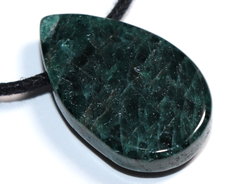 apatite with cord or silver 925