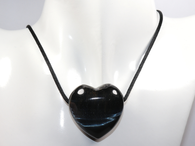 hawks eye with cord or silver 925