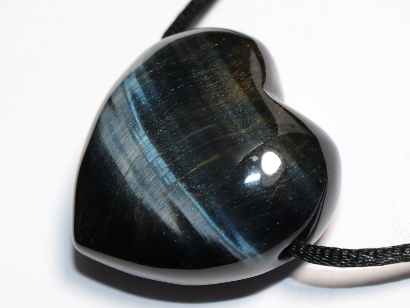 hawks eye with cord or silver 925