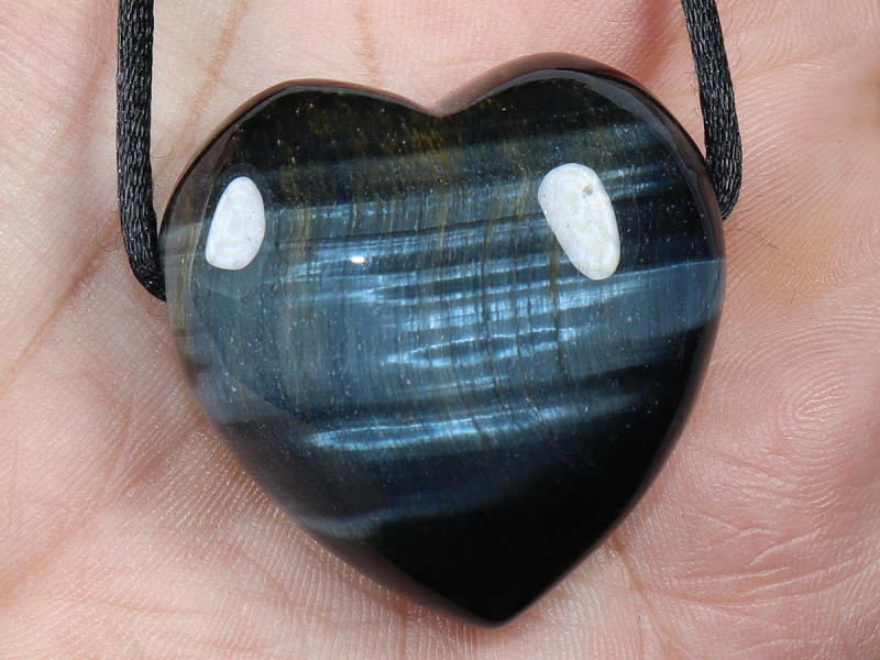 hawks eye with cord or silver 925