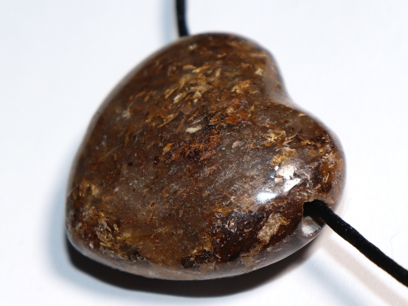 bronzite with cord or silver 925
