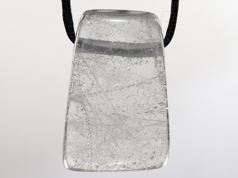 phantom quartz with cord or silver 925