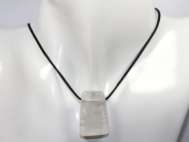 phantom quartz with cord or silver 925